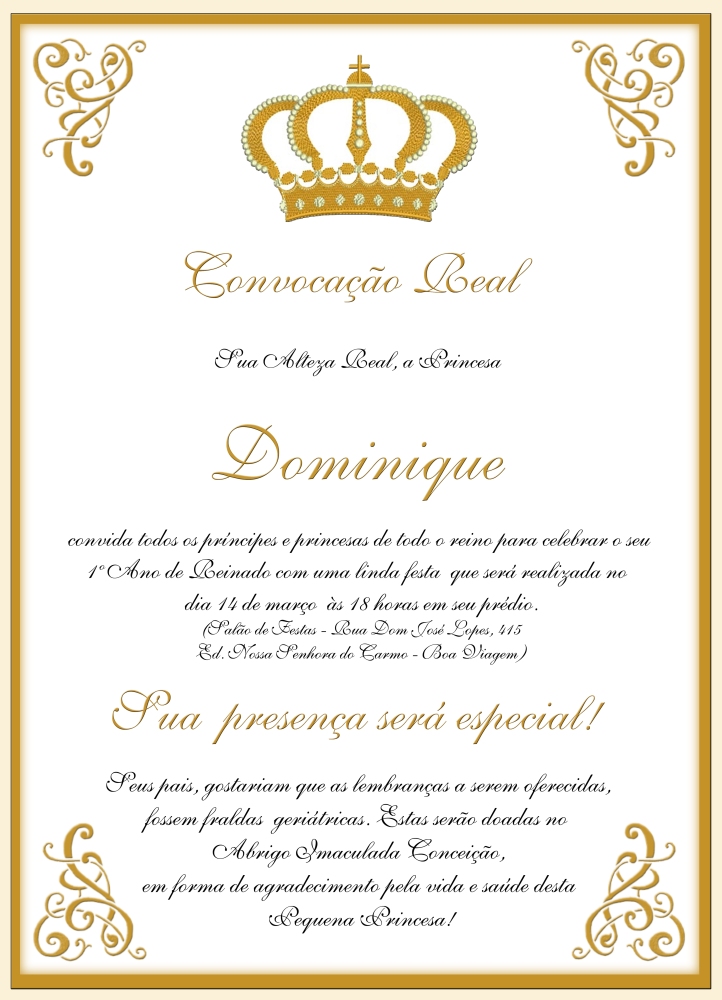 Convite Coroa Princesa (5/5)